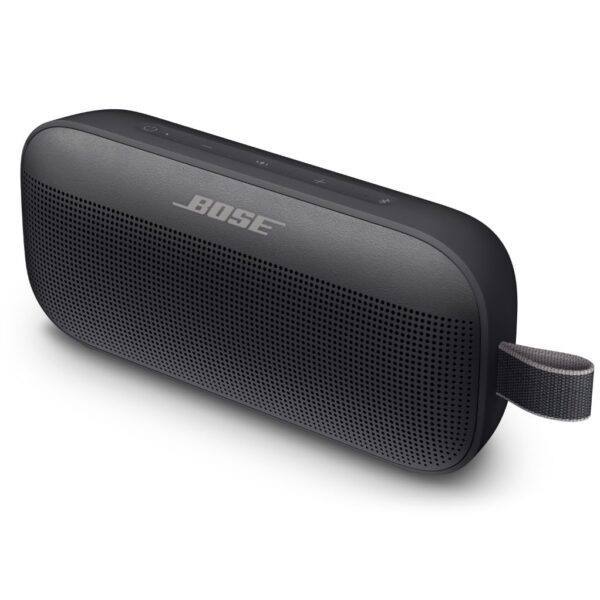 This is a Black Bose SoundLink FlexGen 2 portable speaker